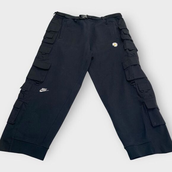 Nike x Peaceminusone G-Dragon Wide CF Black Pants DR0095-010 Mens size M New (b) - Picture 1 of 12